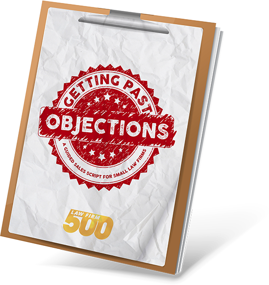 getting past objections a guided sales script for small law firm owners book cover