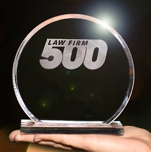 photo of the law firm 500 award